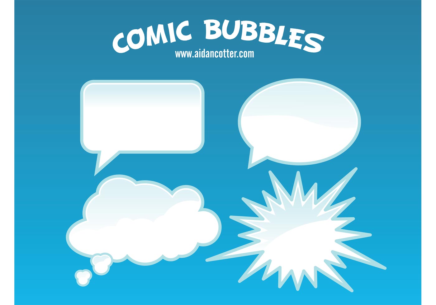 comic bubble vectors
