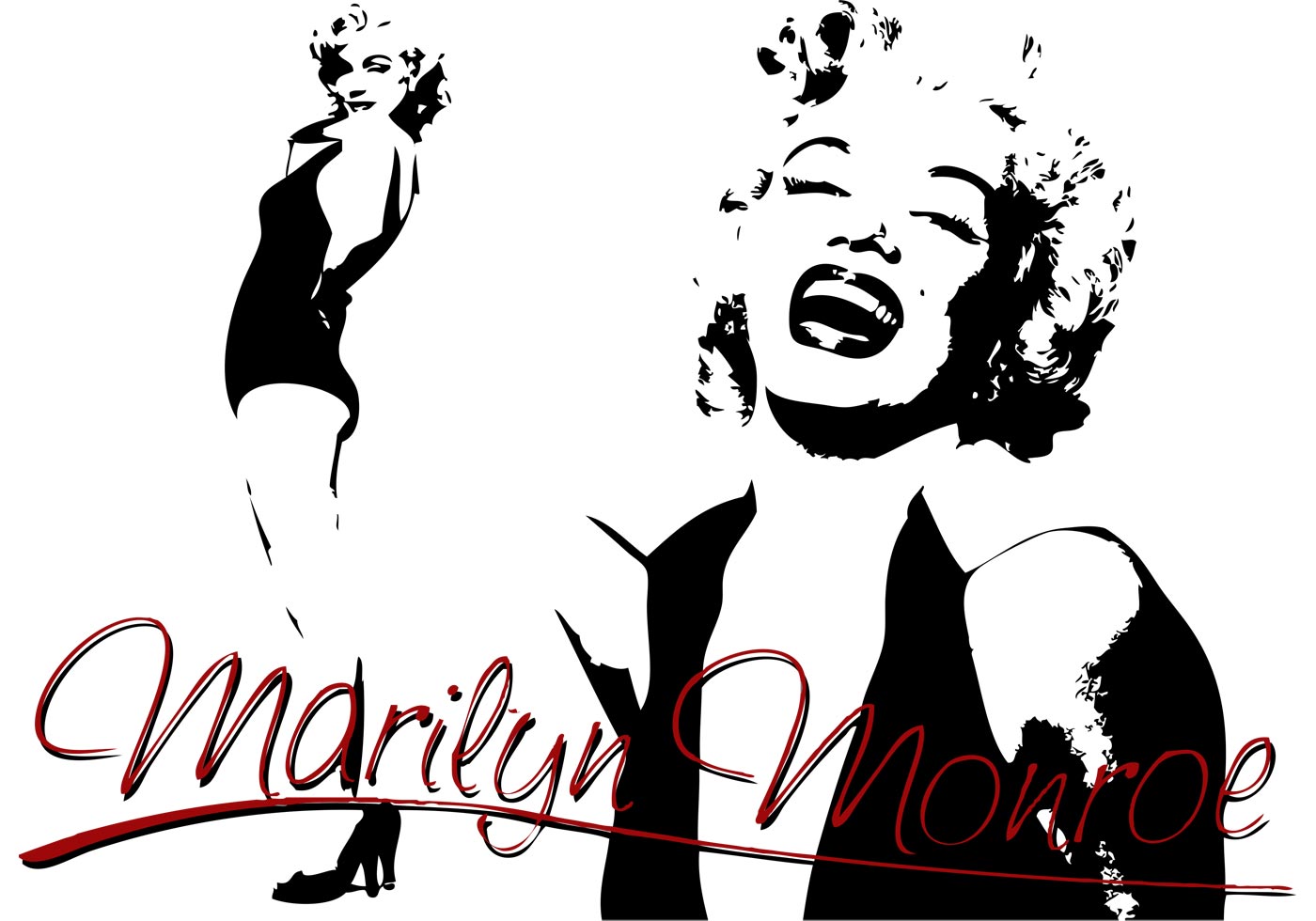 Marilyn Monroe Art SVG