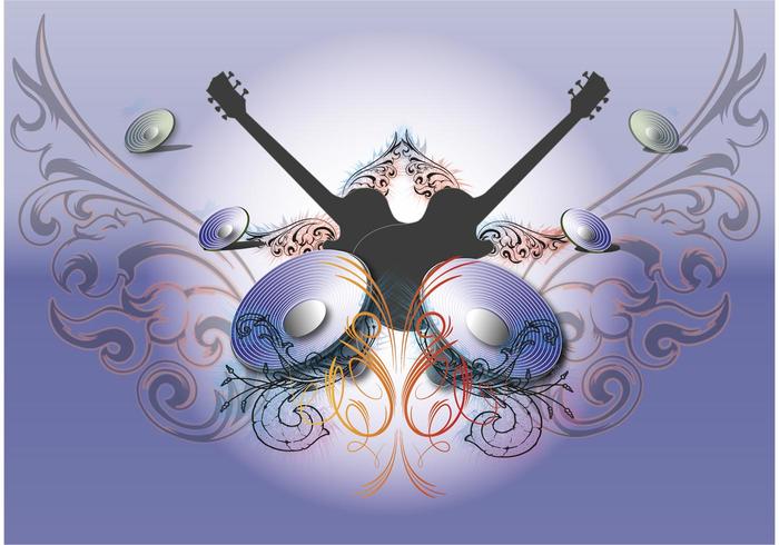 Musica Guitarra Vector Musica Guitarra Vector