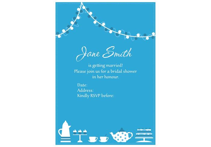 Invitation Vector for Bridal Shower Invitation Vector for Bridal Shower