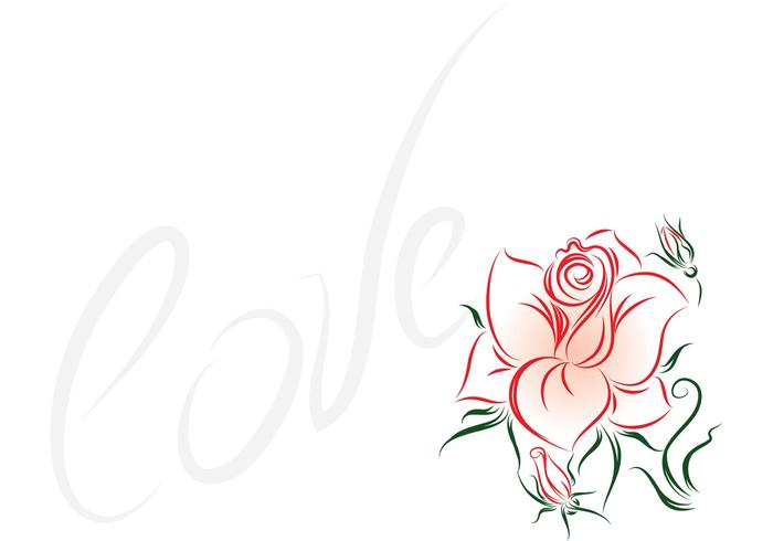 Rose Flower Vector - Love and Roses Vector