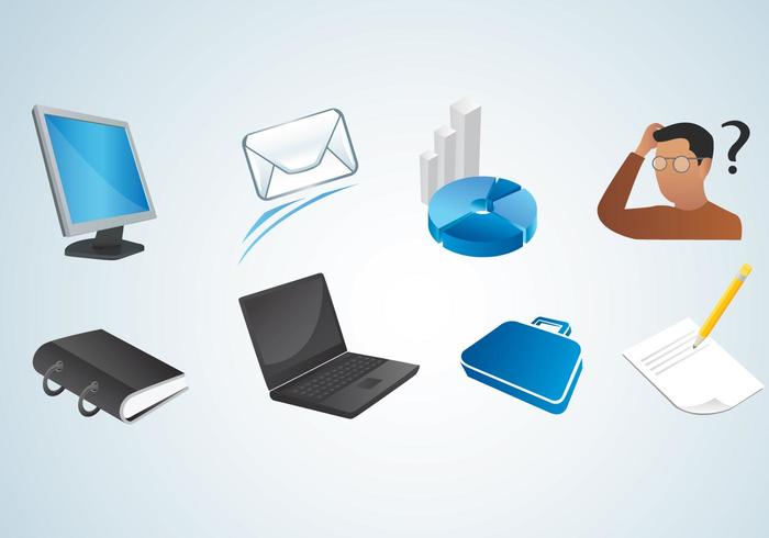 Various Office Vector Icons Various Office Vector Icons
