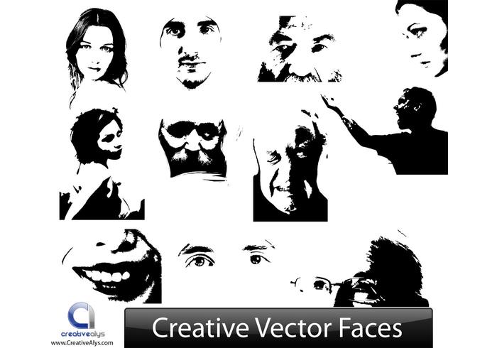 Creative Vector Face Illustrations Creative Vector Face Illustrations