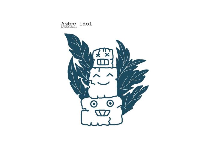 Aztec Idol Vector Aztec Idol Vector