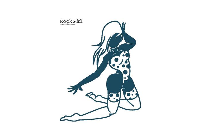 Rock Girl Vector Rock Girl Vector