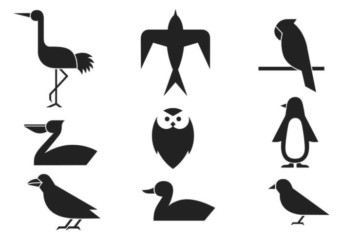 Abstract Bird Vectors