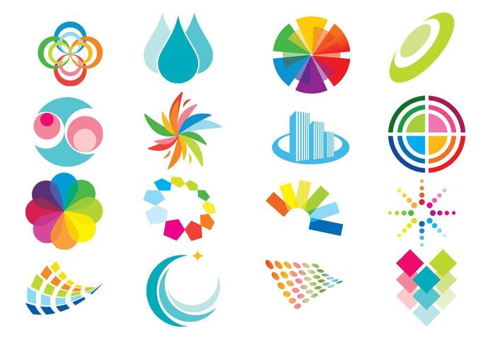 Elementos de color Vector Pack