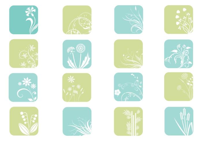 Floral Icon Vector Pack