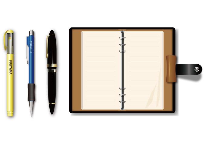 Pen and Pocketbook Vector Pen and Pocketbook Vector