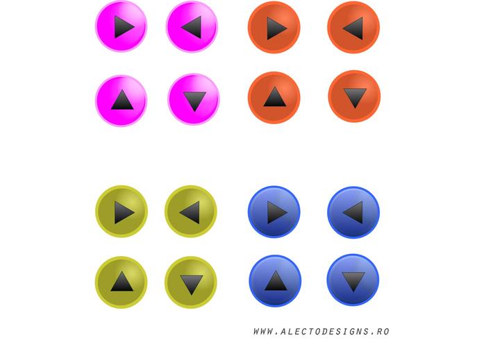 Free Glass Effect Round Button Vectors Free Glass Effect Round Button Vectors