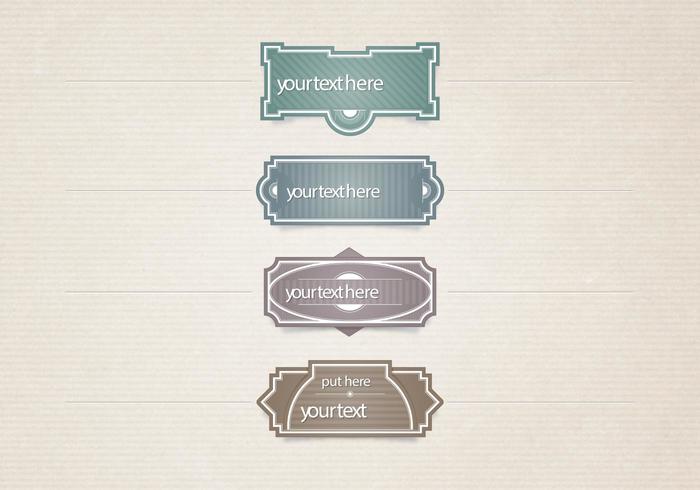 Vector Vintage Labels Vector Vintage Labels