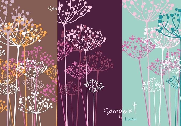 Dill Flower Vector Wallpaper Pack