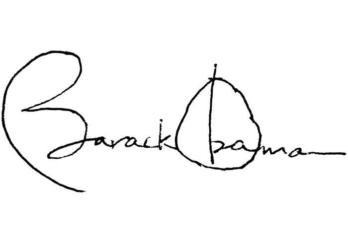 Most powerful autograph in the world. Barack Obama Vector Most powerful autograph in the world. Barack Obama Vector