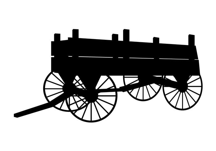 Hay Wagon Vector Hay Wagon Vector