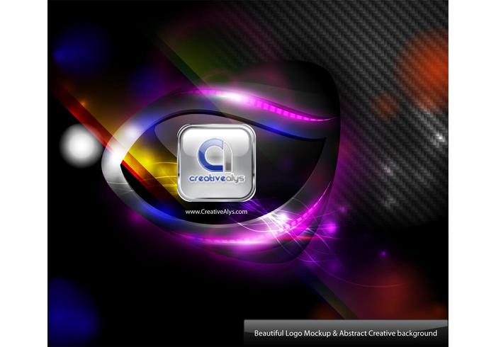 Background Vector with Beautiful Logo Mockup Background Vector with Beautiful Logo Mockup