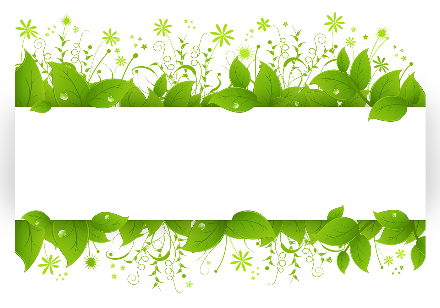 Leafy Banner Vector Pack Download Free Vectors Clipart 