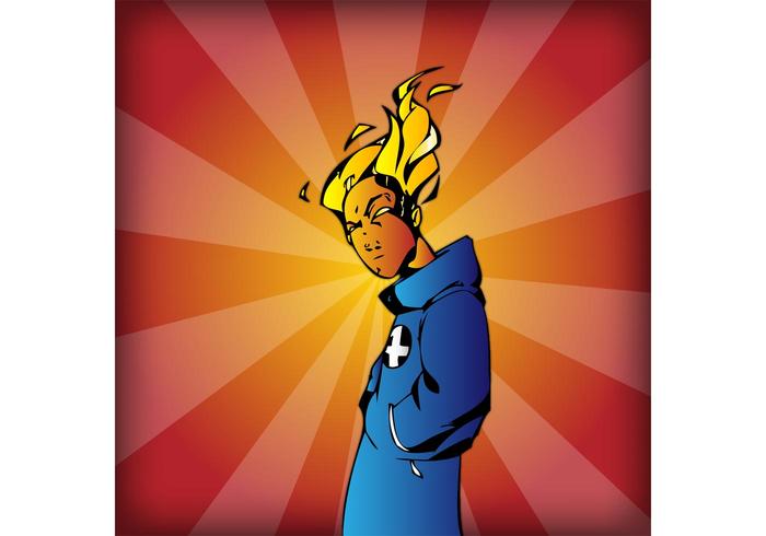 Johnny Storm Vector Johnny Storm Vector