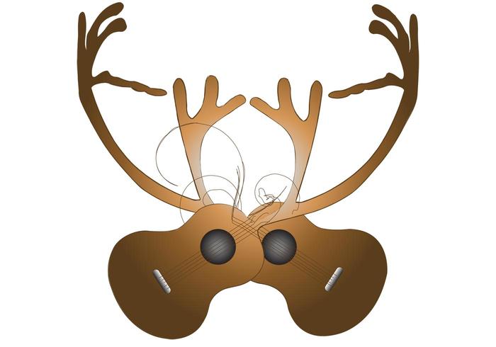 Antlerguitar Vector Antlerguitar Vector