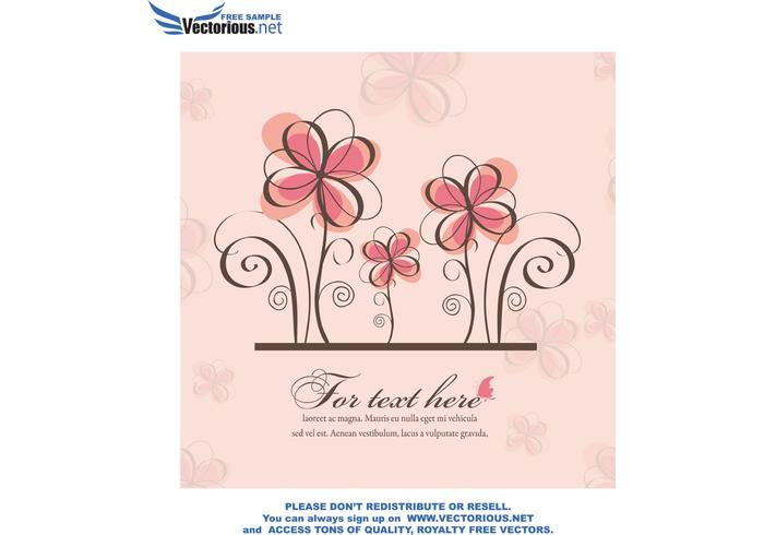 Vector spring floral background Vector spring floral background