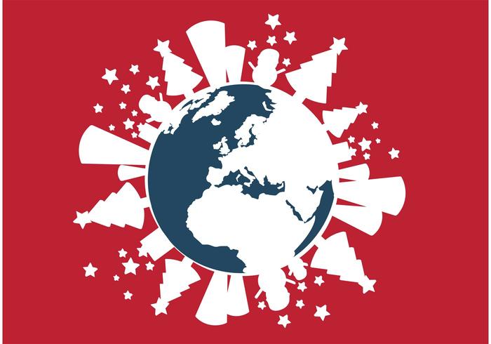 Winter Spirit Planet Earth Vector Winter Spirit Planet Earth Vector