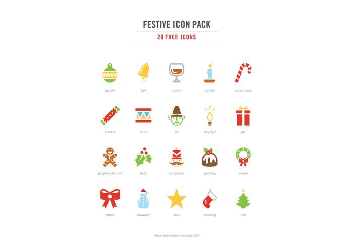Festive Icon Vector Pack Festive Icon Vector Pack