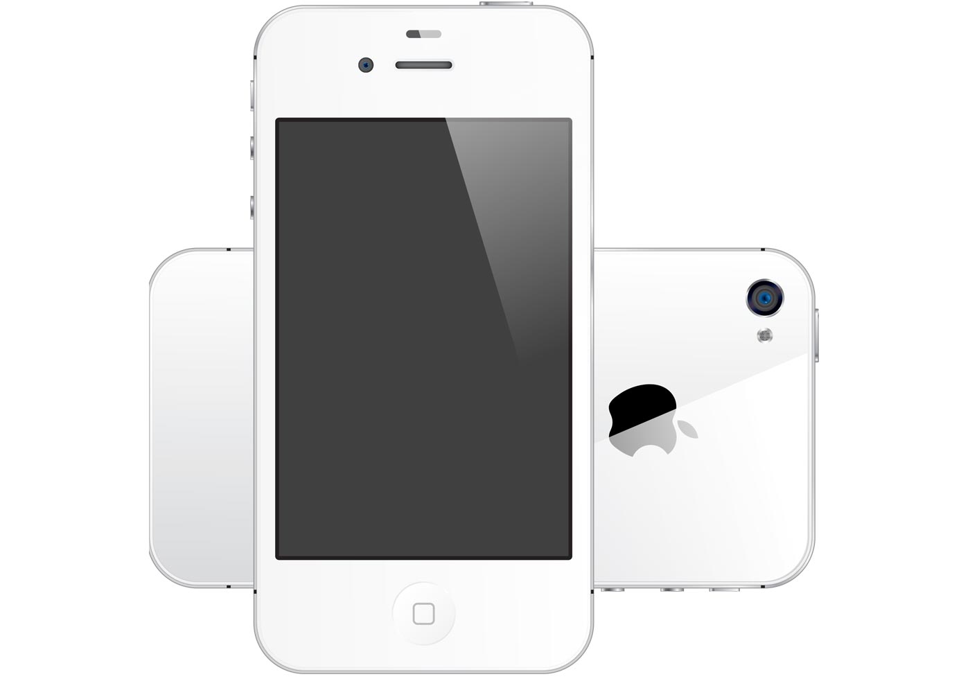 Download iPhone 4S white free vector - Download Free Vector Art, Stock Graphics & Images