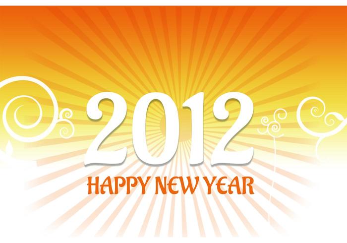 2012 New Year Card Vector