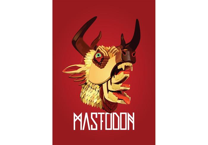 Mastodon - the hunter Vector Mastodon - the hunter Vector