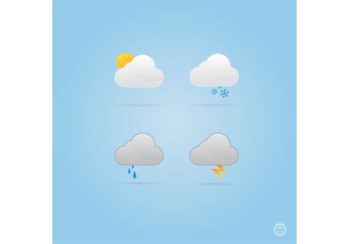 Cloud Weather Icons Vectors Cloud Weather Icons Vectors