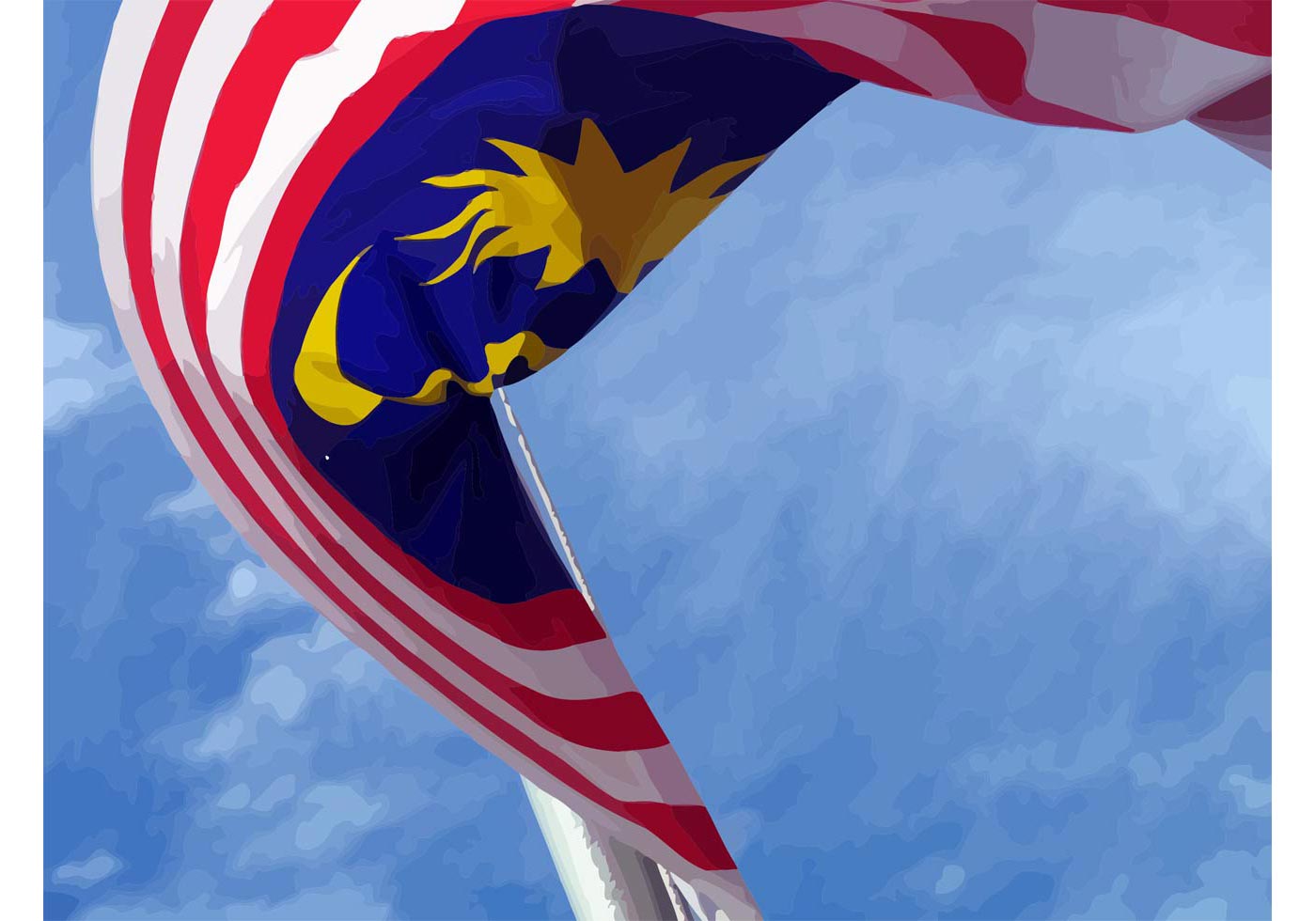 Download Flag Vector of Malaysia