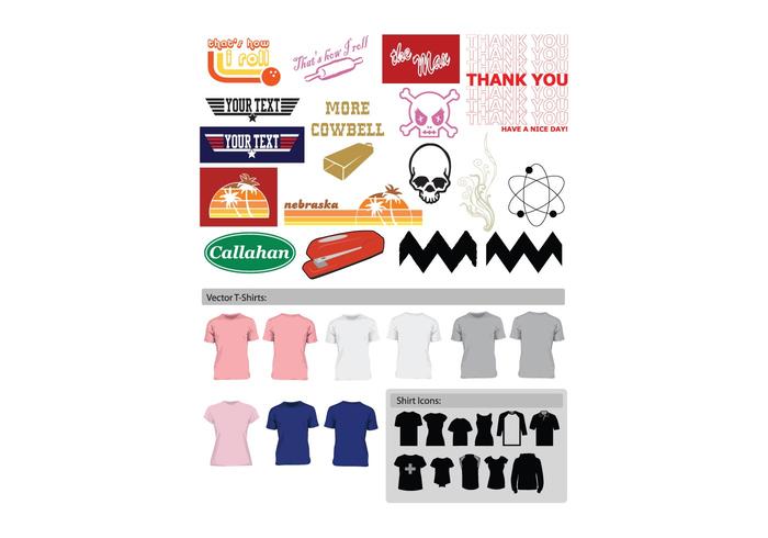 Free Vector Art: Classic T-Shirt Art From Cowbells to Sunsets (Plus Actual Vector T-Shirts!)(And T-Shirt Icons!) Free Vector Art: Classic T-Shirt Art From Cowbells to Sunsets (Plus Actual Vector T-Shirts!)(And T-Shirt Icons!)