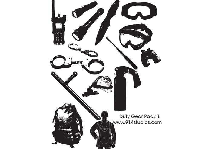 Gear Vector Police Duty Gear Pack #1 Gear Vector Police Duty Gear Pack #1
