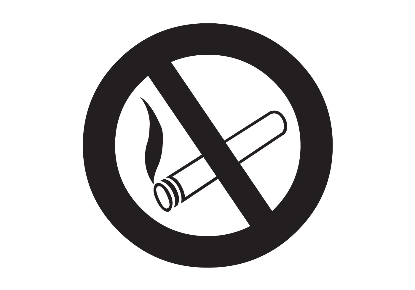 Symbol Vector - No Smoking Vector