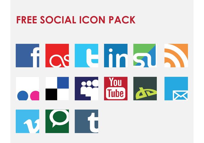 Icon Vector Social Network Set Icon Vector Social Network Set