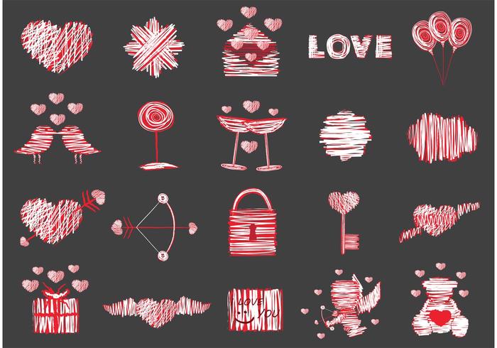 20 Free Love Vector Elements Pack 20 Free Love Vector Elements Pack