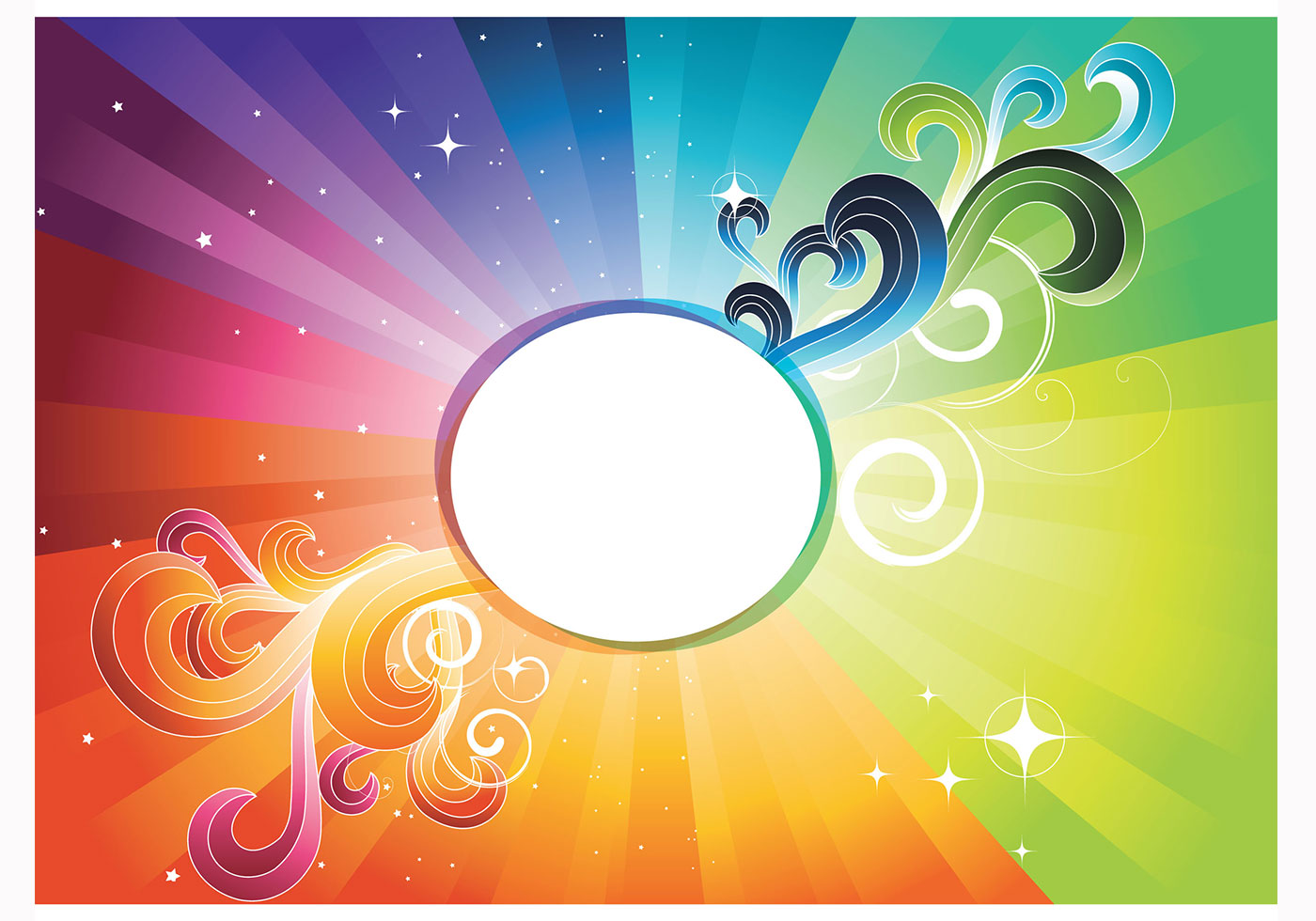 Rainbow Abstract Wallpaper  Vector  42403 Vector  Art at Vecteezy