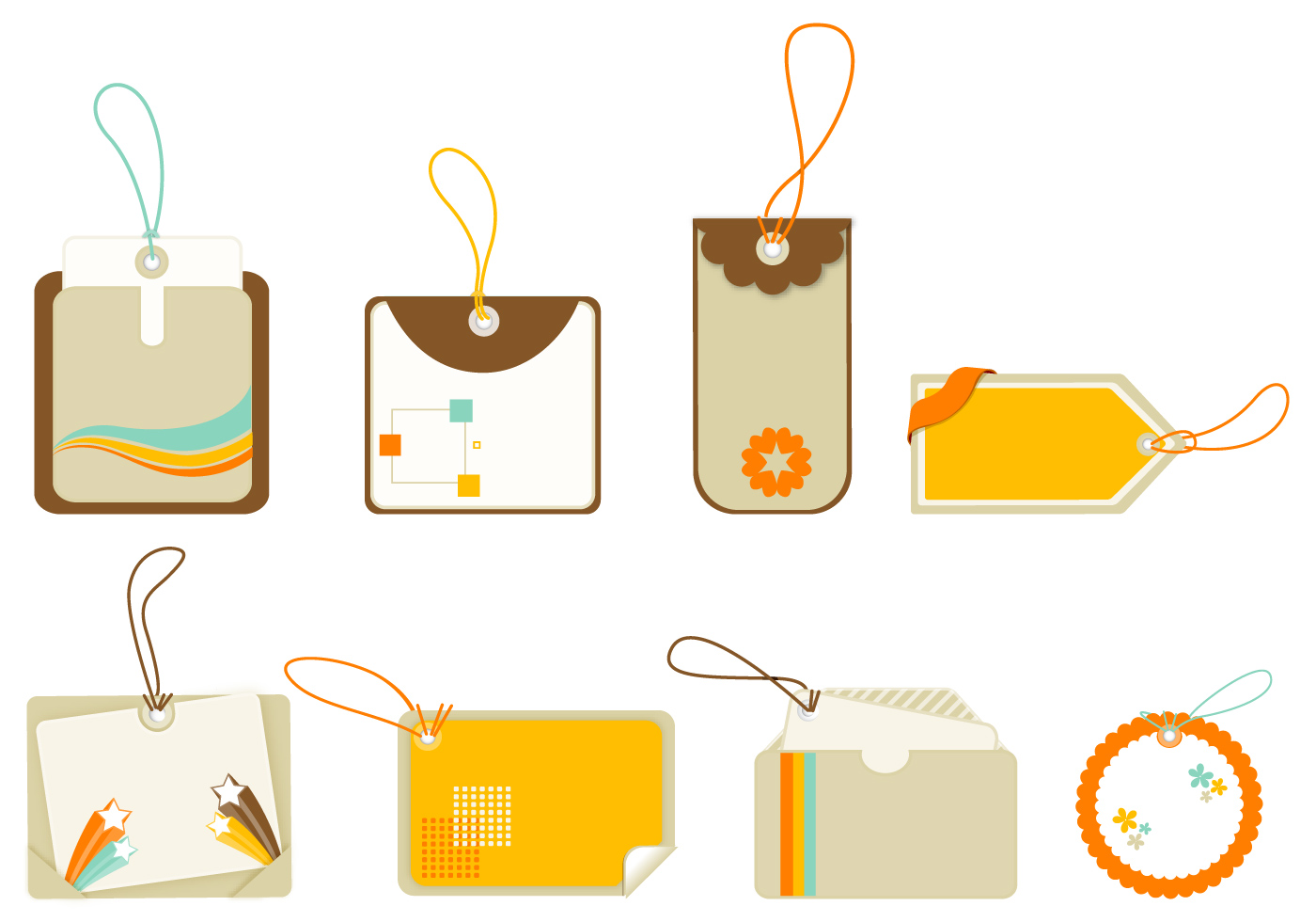 Download Retro Vector Tag and Label Pack - Download Free Vectors ...