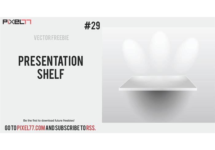 Presentation shelf Presentation shelf