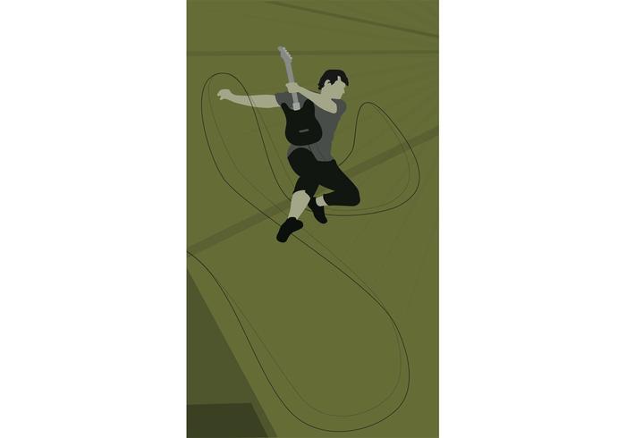 Guitar Vector Rockstar Jump Guitar Vector Rockstar Jump