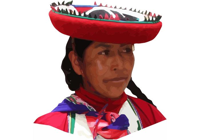 Peru Woman Vector Peru Woman Vector