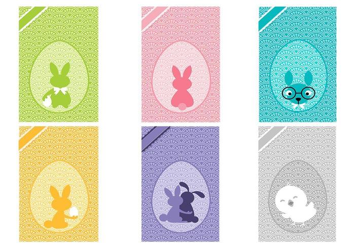 Easter Card Background Vector Pack