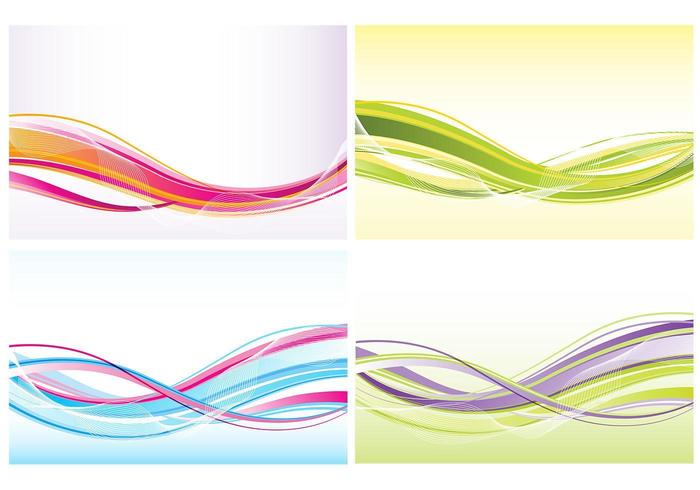 Abstract Waves Background Vector Pack