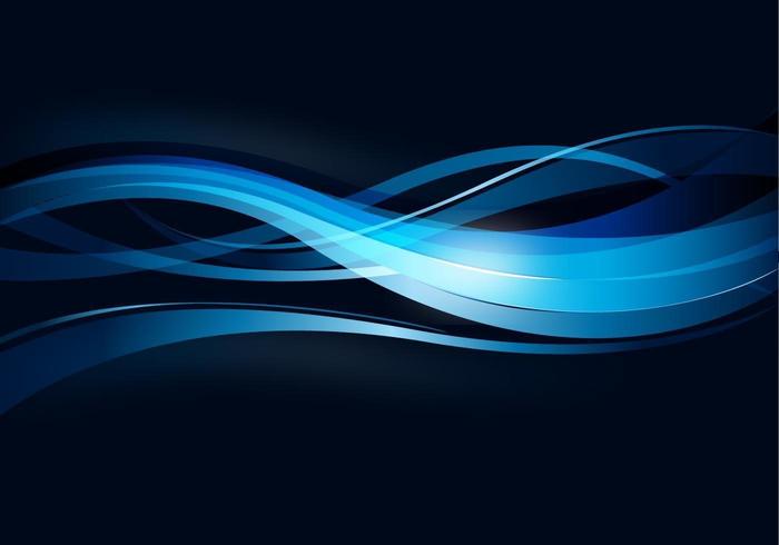 Wavy Blue Lines Background vector