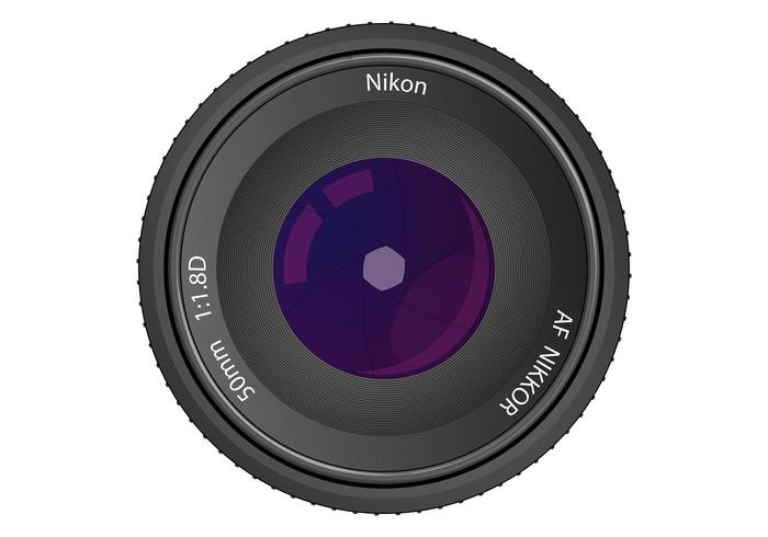 Lens Vector Nikon AF NIKKOR 50mm f/1.8D Lens Vector Nikon AF NIKKOR 50mm f/1.8D