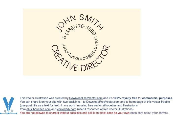 Template Creative B-Card Template Creative B-Card