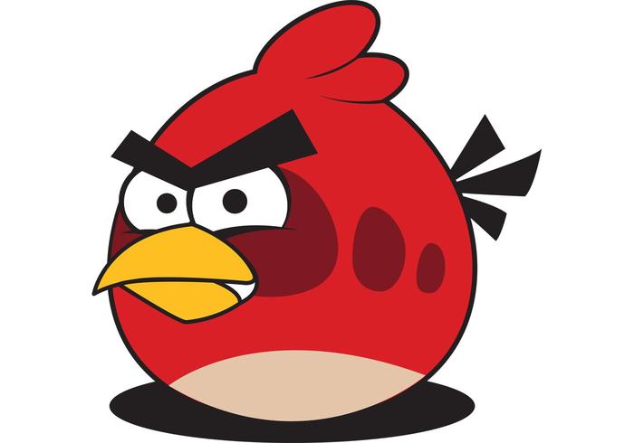Red Angry Bird Vector Red Angry Bird Vector