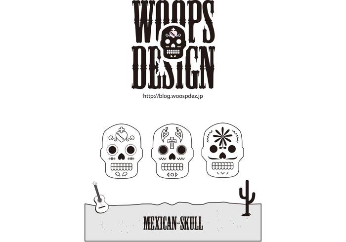 Mexcian Day of the Dead Skull Vector Pack Mexcian Day of the Dead Skull Vector Pack
