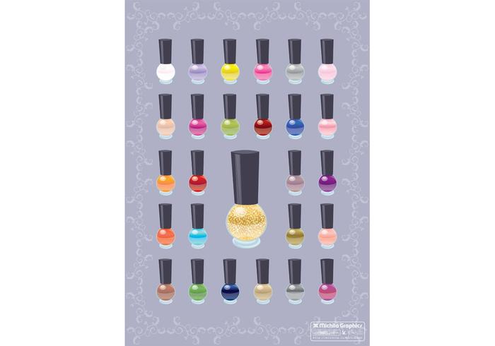 Nail Polish Color Vectors Nail Polish Color Vectors