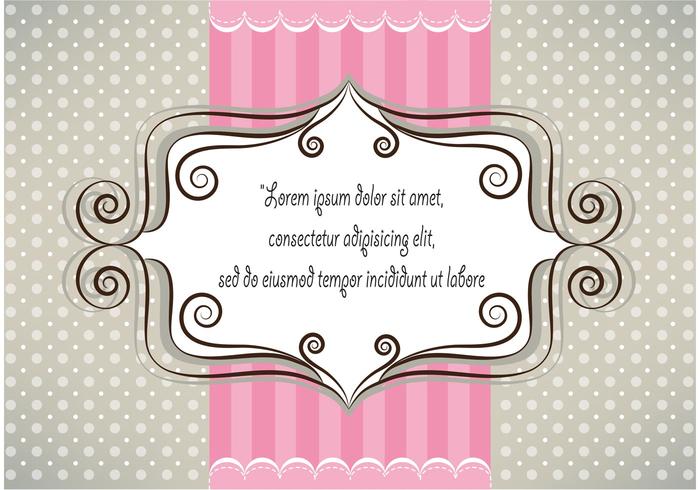 Lovely pink and gray card design Lovely pink and gray card design