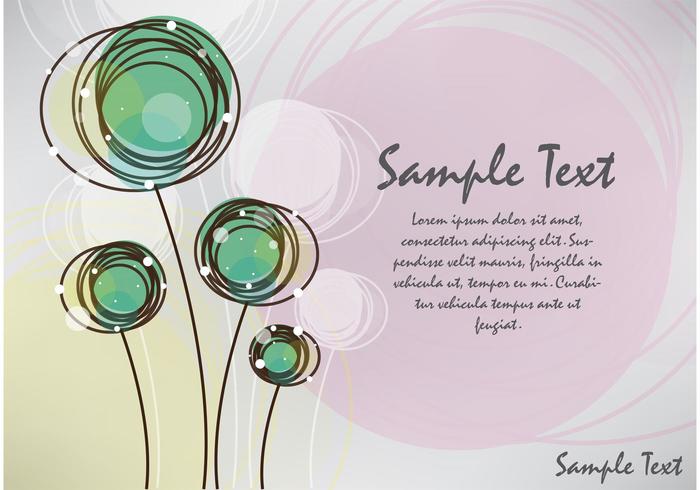 Abstract flowers card design Abstract flowers card design